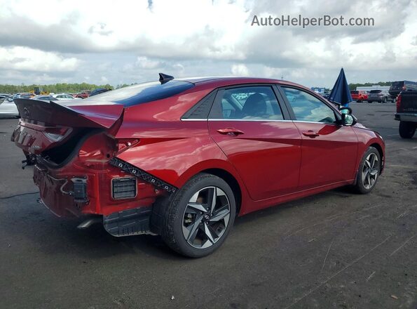 KMHLP4AG6PU561121 2023 HYUNDAI ELANTRA Красный Задняя правая четверть