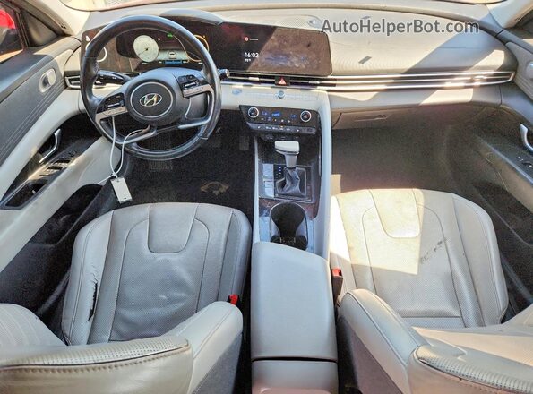 KMHLP4AG8MU112681 2021 HYUNDAI ELANTRA Red Dashboard view