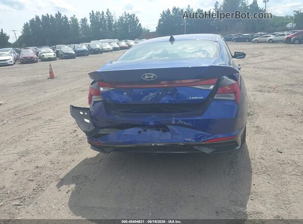 KMHLP4AG8PU378352 2023 HYUNDAI ELANTRA Blue Դիմացի տեսք
