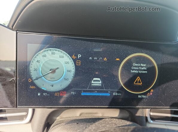 KMHLP4DG0RU673847 2024 HYUNDAI ELANTRA White ხელსაწყოთა პანელის ხედი