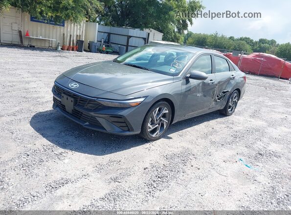 KMHLP4DG2SU005702 2025 HYUNDAI ELANTRA Gray Առջևի ձախ երեք քառորդ տեսարան