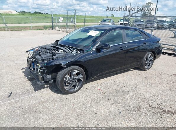 KMHLP4DG7RU744817 2024 HYUNDAI ELANTRA Черный Передняя левая четверть