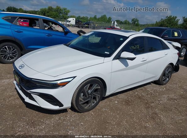 KMHLP4DG8RU679623 2024 HYUNDAI ELANTRA White Առջևի ձախ երեք քառորդ տեսարան