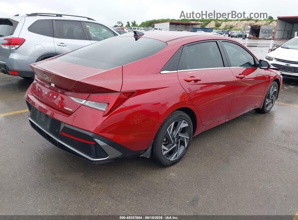 KMHLP4DGXRU819185 2024 HYUNDAI ELANTRA Red Задня права чверть