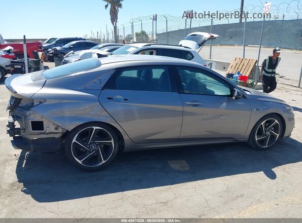 KMHLR4AF0MU172634 2021 HYUNDAI ELANTRA Gray Սալոնի 360 աստիճան տեսք