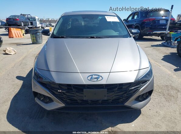 KMHLR4AF0MU172634 2021 HYUNDAI ELANTRA Gray Սալոնի հետևի տեսք