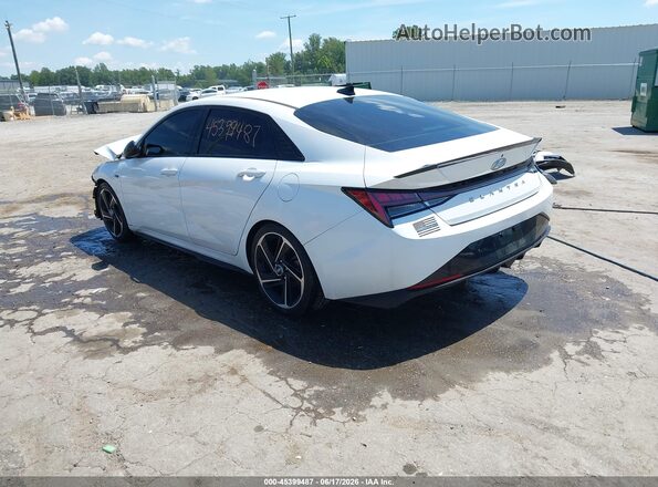 KMHLR4AF0NU227553 2022 HYUNDAI ELANTRA White Tył lewy