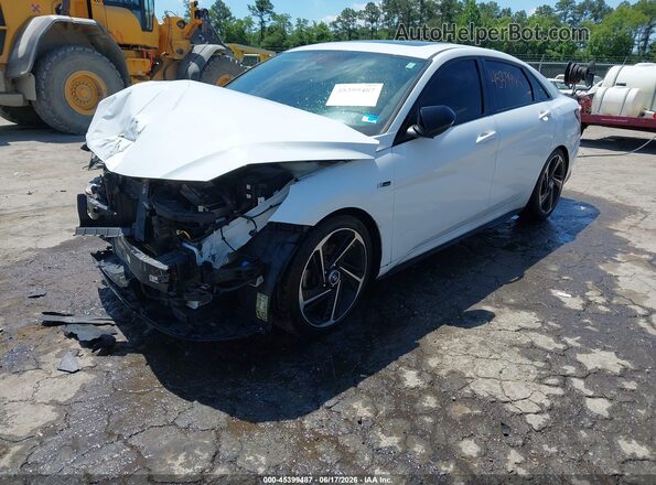KMHLR4AF0NU227553 2022 HYUNDAI ELANTRA White Przód lewy