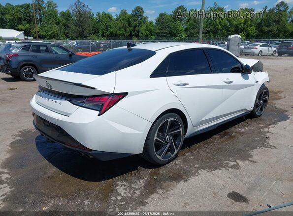 KMHLR4AF0NU227553 2022 HYUNDAI ELANTRA White Tył prawy