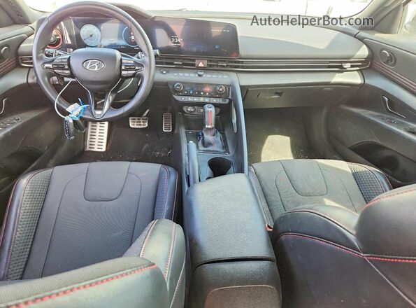 KMHLR4AF0PU587182 2023 HYUNDAI ELANTRA White Вид панелі приладів