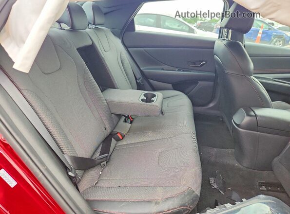 KMHLR4AF1MU181553 2021 HYUNDAI ELANTRA Красный Вид задних сидений