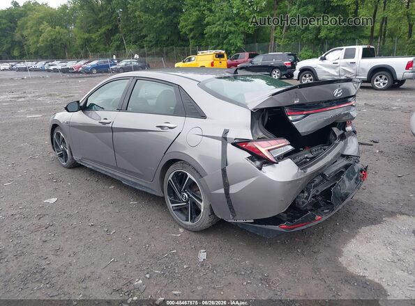 KMHLR4AF3MU173521 2021 HYUNDAI ELANTRA Gray უკანა მარცხენა