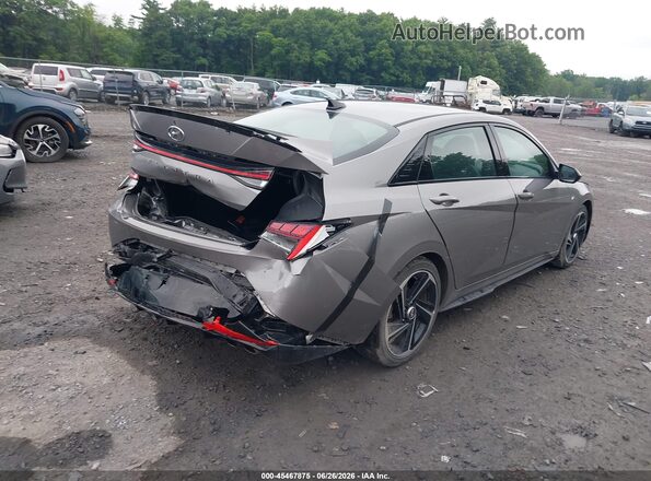 KMHLR4AF3MU173521 2021 HYUNDAI ELANTRA Gray უკანა მარჯვენა