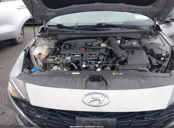 KMHLR4AF3MU173521 2021 HYUNDAI ELANTRA Gray უკანა ხედი