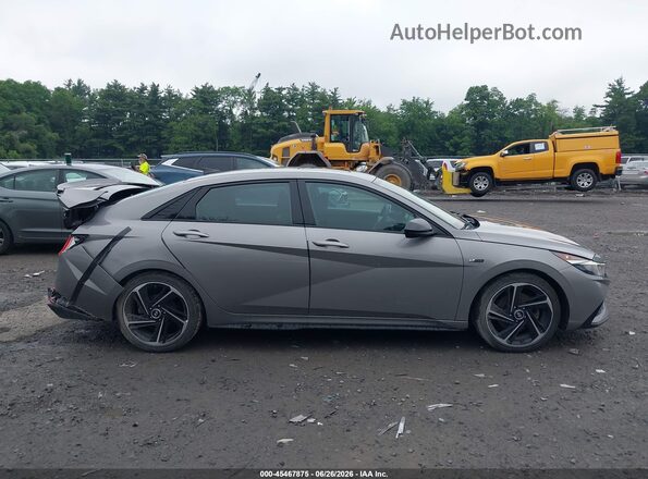 KMHLR4AF3MU173521 2021 HYUNDAI ELANTRA Gray უკანა სალონის ხედი