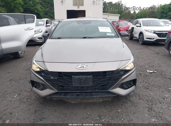 KMHLR4AF3MU173521 2021 HYUNDAI ELANTRA Gray ხელსაწყოთა პანელის ხედი