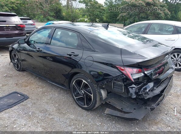 KMHLR4AF3NU328571 2022 HYUNDAI ELANTRA Black Tył lewy