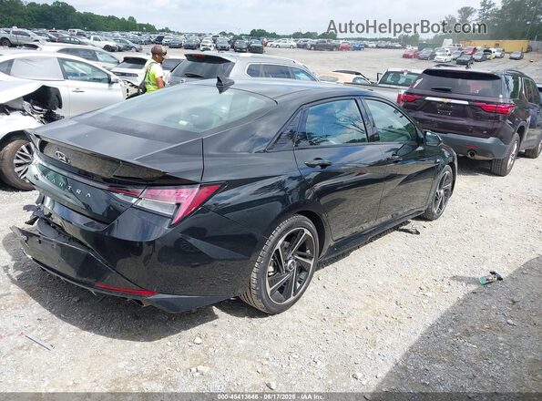 KMHLR4AF3NU328571 2022 HYUNDAI ELANTRA Black Tył prawy
