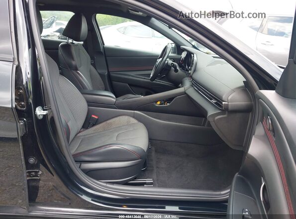 KMHLR4AF3NU328571 2022 HYUNDAI ELANTRA Black Widok wnętrza z przodu
