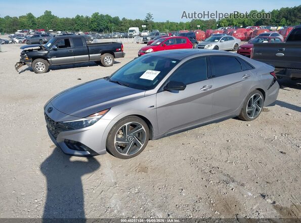 KMHLR4AF4NU313352 2022 HYUNDAI ELANTRA Gray Przód lewy