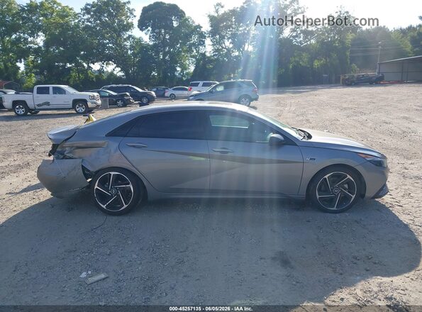 KMHLR4AF4NU313352 2022 HYUNDAI ELANTRA Gray Widok wnętrza 360 stopni