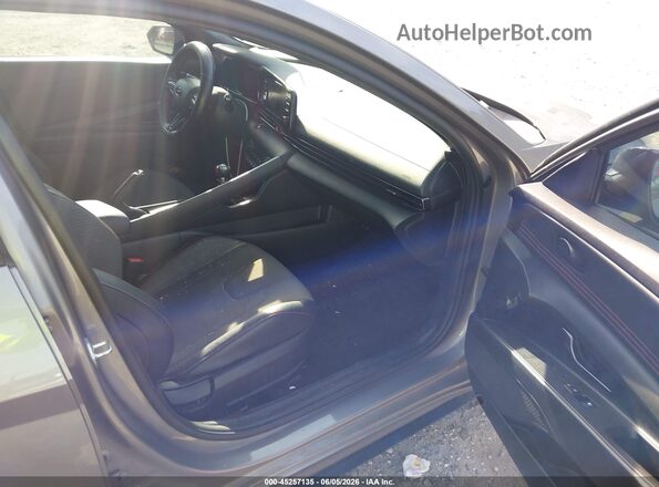 KMHLR4AF4NU313352 2022 HYUNDAI ELANTRA Gray Widok wnętrza z przodu