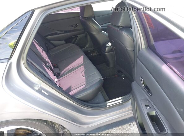 KMHLR4AF4NU313352 2022 HYUNDAI ELANTRA Gray Widok naklejki z numerem VIN