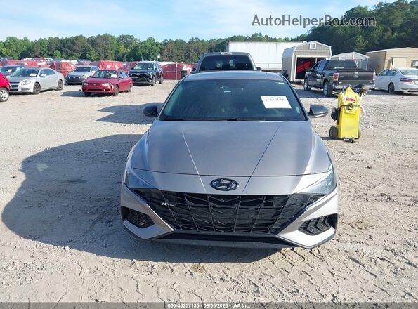 KMHLR4AF4NU313352 2022 HYUNDAI ELANTRA Gray Widok wnętrza z tyłu