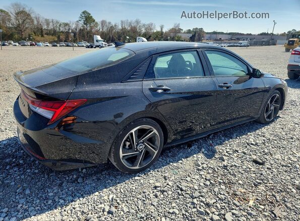 KMHLR4AF4PU517037 2023 HYUNDAI ELANTRA Черный Задняя правая четверть