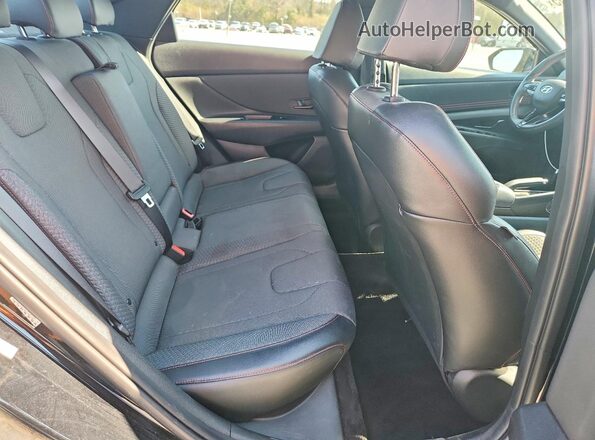 KMHLR4AF4PU517037 2023 HYUNDAI ELANTRA Черный Вид задних сидений