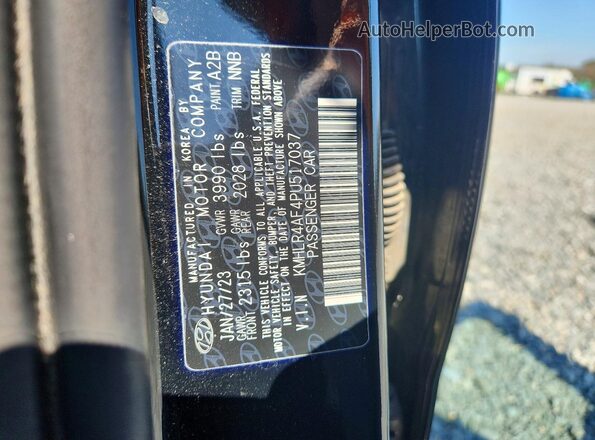 KMHLR4AF4PU517037 2023 HYUNDAI ELANTRA Черный Вид подкапотного пространства