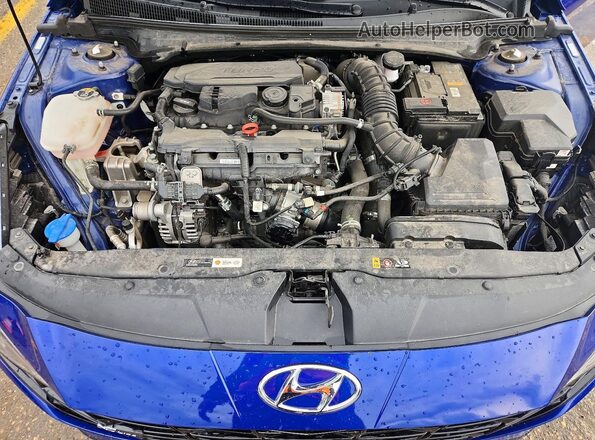 KMHLR4AF6PU410748 2023 HYUNDAI ELANTRA Blue Սալոնի հետևի տեսք