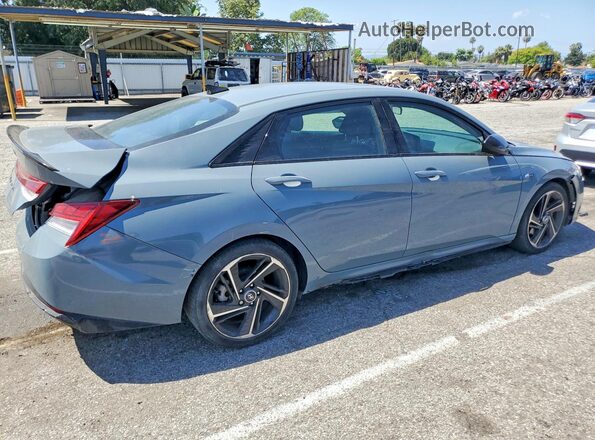 KMHLR4AF7PU383091 2023 HYUNDAI ELANTRA Серый Задняя правая четверть