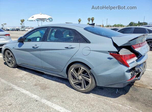 KMHLR4AF7PU383091 2023 HYUNDAI ELANTRA Серый Задняя левая четверть