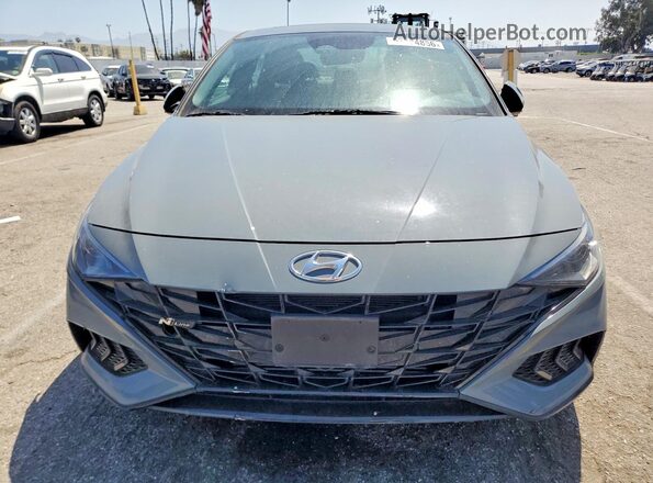 KMHLR4AF7PU383091 2023 HYUNDAI ELANTRA Серый Вид спереди