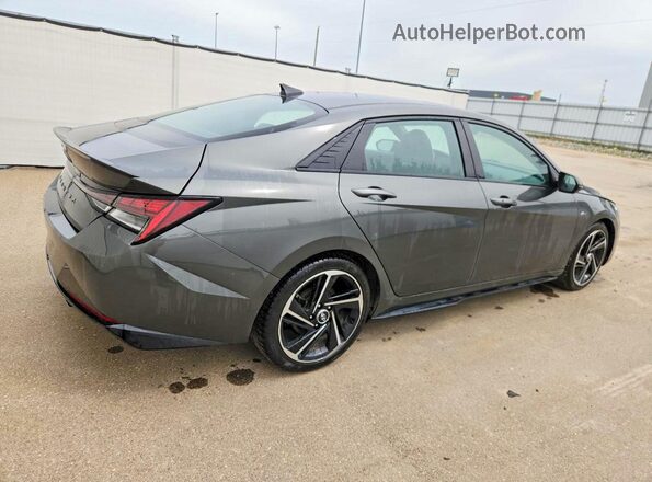KMHLR4AF7PU535578 2023 HYUNDAI ELANTRA Gray უკანა მარჯვენა