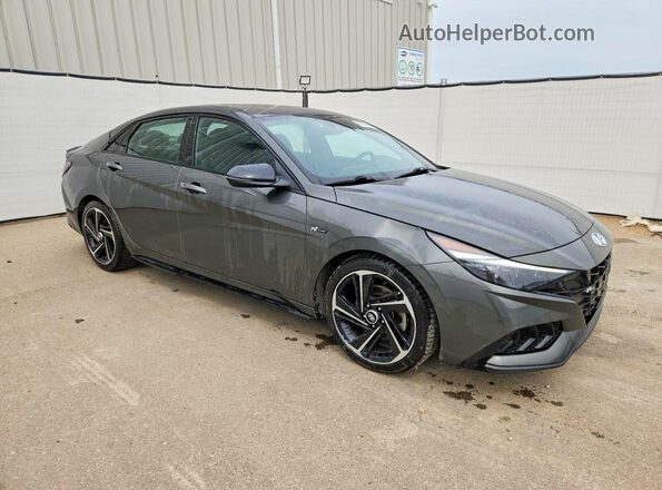 KMHLR4AF7PU535578 2023 HYUNDAI ELANTRA Gray წინა მარჯვენა
