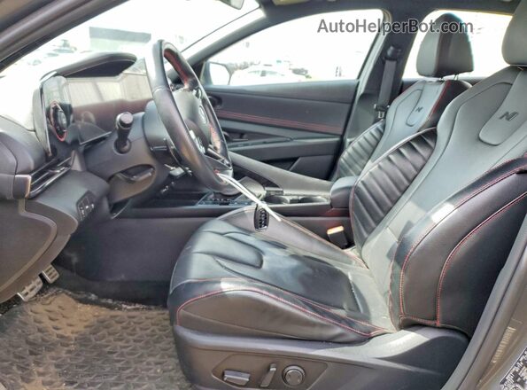KMHLR4AF7PU535578 2023 HYUNDAI ELANTRA Gray წინა სალონის ხედი