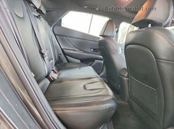 KMHLR4AF7PU535578 2023 HYUNDAI ELANTRA Gray უკანა სავარძლების ხედი