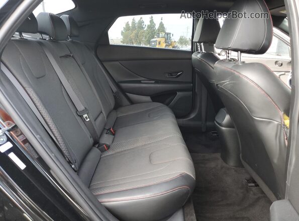KMHLR4AF8PU471678 2023 HYUNDAI ELANTRA Черный Вид задних сидений