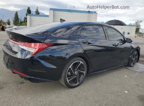 KMHLR4AF8PU471678 2023 HYUNDAI ELANTRA Черный Задняя правая четверть
