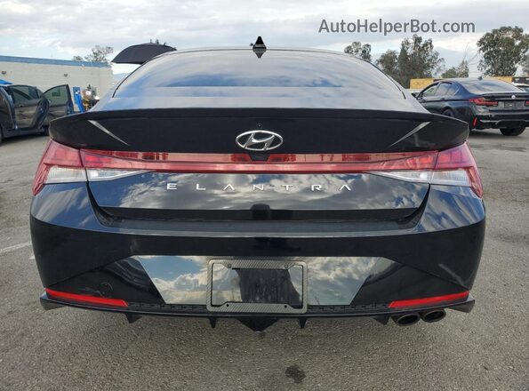 KMHLR4AF8PU471678 2023 HYUNDAI ELANTRA Черный Вид сзади