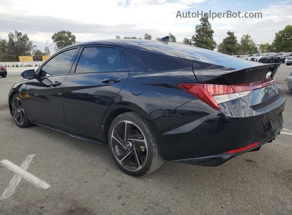 KMHLR4AF8PU471678 2023 HYUNDAI ELANTRA Черный Задняя левая четверть