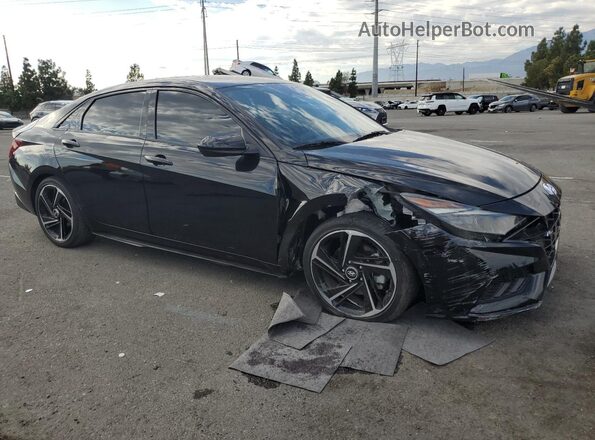 KMHLR4AF8PU471678 2023 HYUNDAI ELANTRA Черный Передняя правая четверть