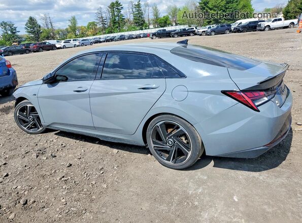 KMHLR4AF9NU243749 2022 HYUNDAI ELANTRA Серый Задняя левая четверть