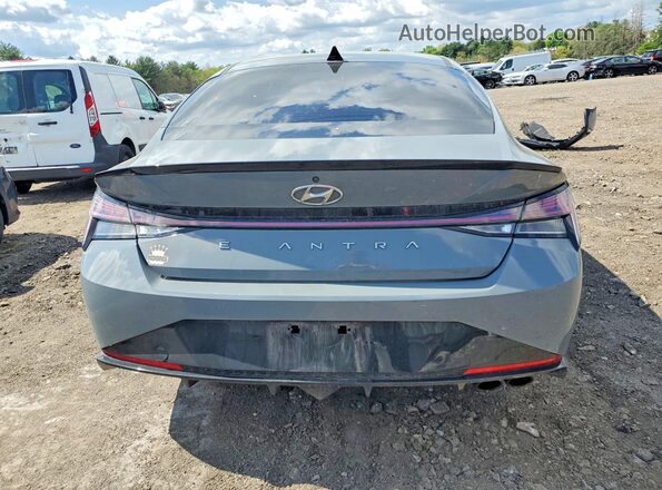 KMHLR4AF9NU243749 2022 HYUNDAI ELANTRA Серый Вид сзади