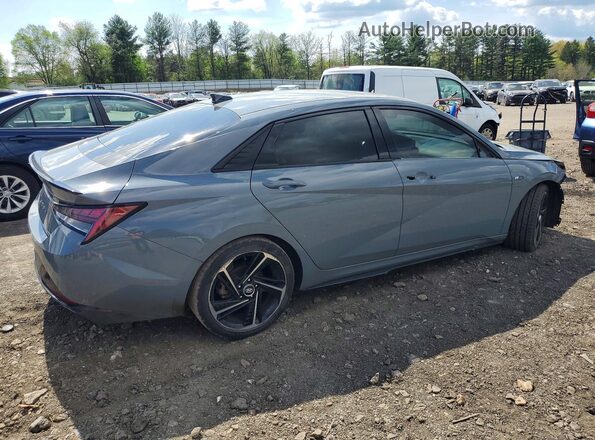 KMHLR4AF9NU243749 2022 HYUNDAI ELANTRA Серый Задняя правая четверть