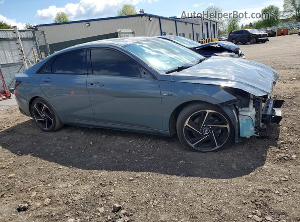 KMHLR4AF9NU243749 2022 HYUNDAI ELANTRA Серый Передняя правая четверть
