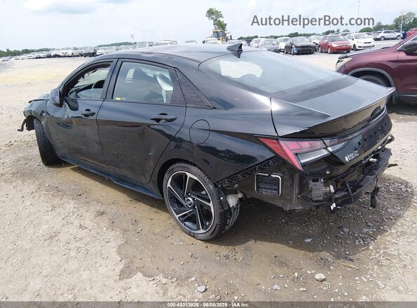 KMHLR4AFXNU238382 2022 HYUNDAI ELANTRA Black Tył lewy