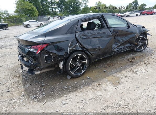KMHLR4AFXNU238382 2022 HYUNDAI ELANTRA Black Tył prawy
